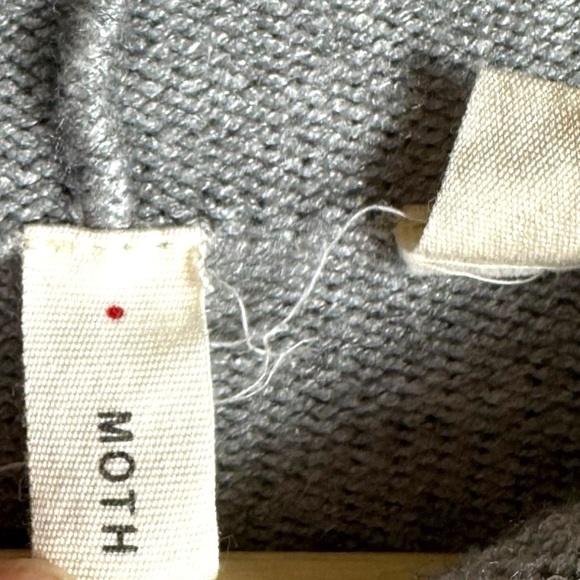 Anthropologie Moth Saskia Rolled Neck Tunic Sweater, Light Grey, Size Large - Picture 5 of 14